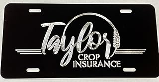 Your Business Logo Engraved on Heavy Duty .040 Aluminum License Plate Diamond Etched Personalized Custom Car Tag