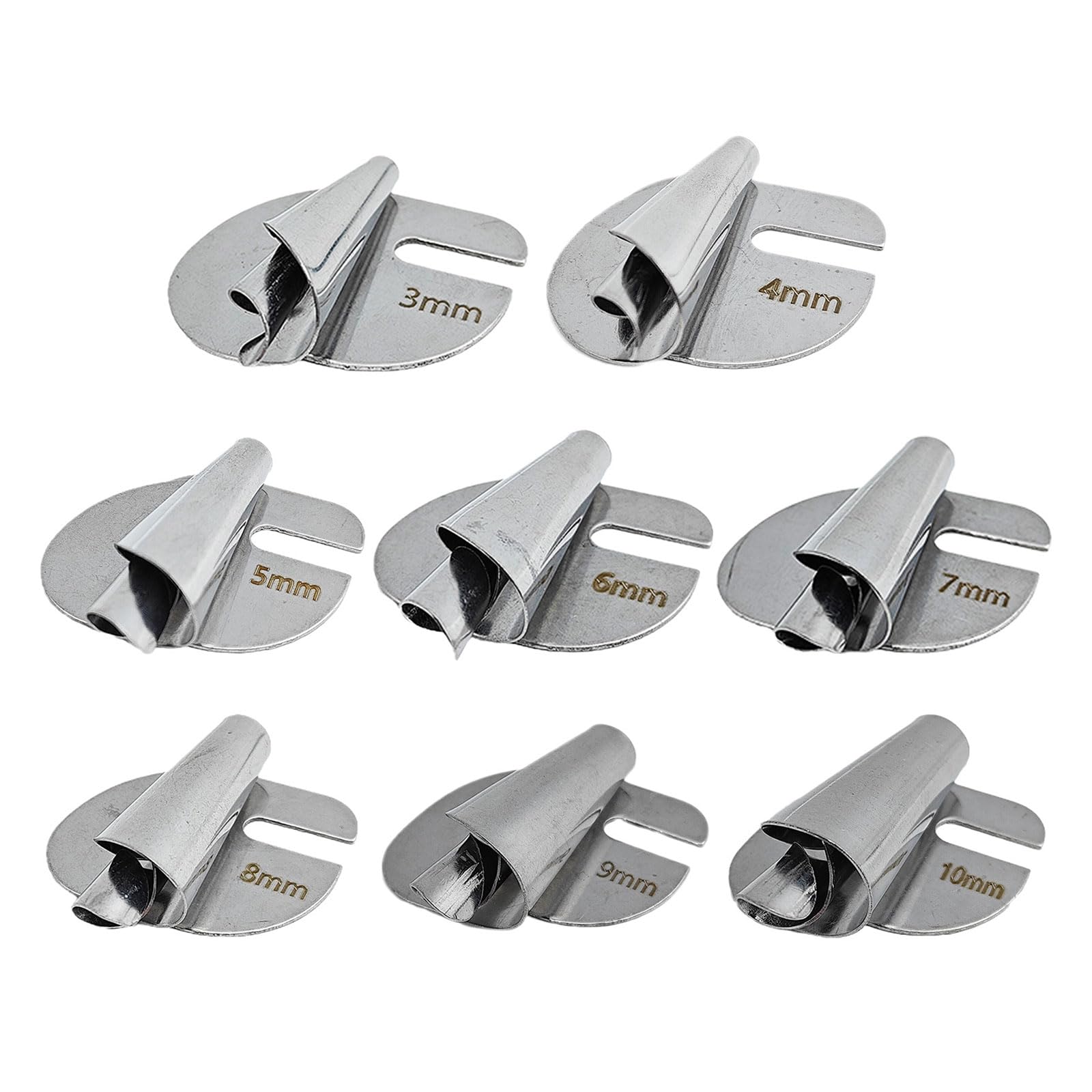 Elnwnnkc 8x Sewing Rolled Hemmer Foot Set 3mm-10mm Wide Narrow Rolled Hem Sewing Machine Presser Foot Hemmer for