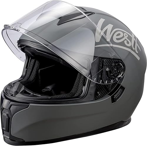 Miniatura 6 de Westt Storm X- Casco integral para motocicleta con doble visera, con aprobación DOT.