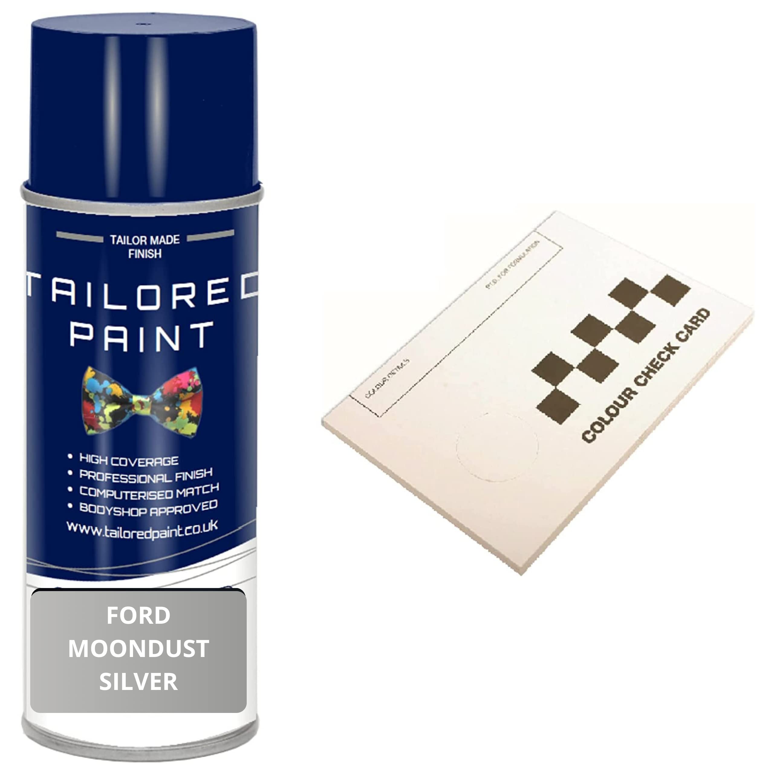 Tailored Paint Moondust Silver Met Aerosol Spray Paint For Ford Focus 2011-2017 (Aerosol Spray Paint)