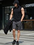 MAGCOMSEN T-shirt de coton sans manches T-Shirt casual d'été Chemise musclée pour hommes