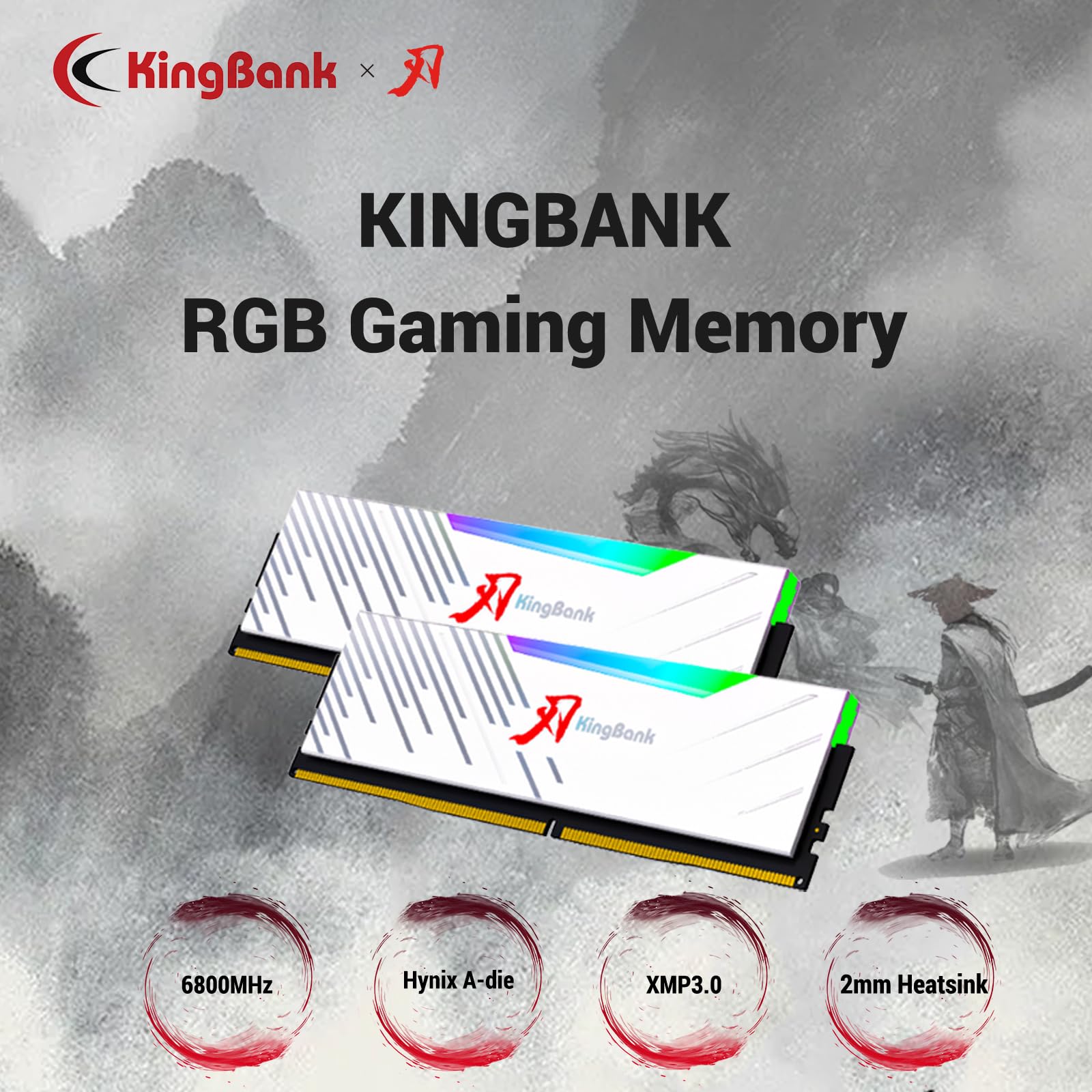 Amazon.co.jp: コンピューターメモリ Ram RGB Hynix A-die KingBank