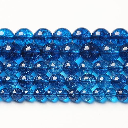 Miniatura 164 de Cuentas sueltas espaciadoras de vidrio limpio de 0.394 pulgadas para hacer joyas, pulseras y collares Vidrio limpio,Cristal ámbar,Ónix de ágata