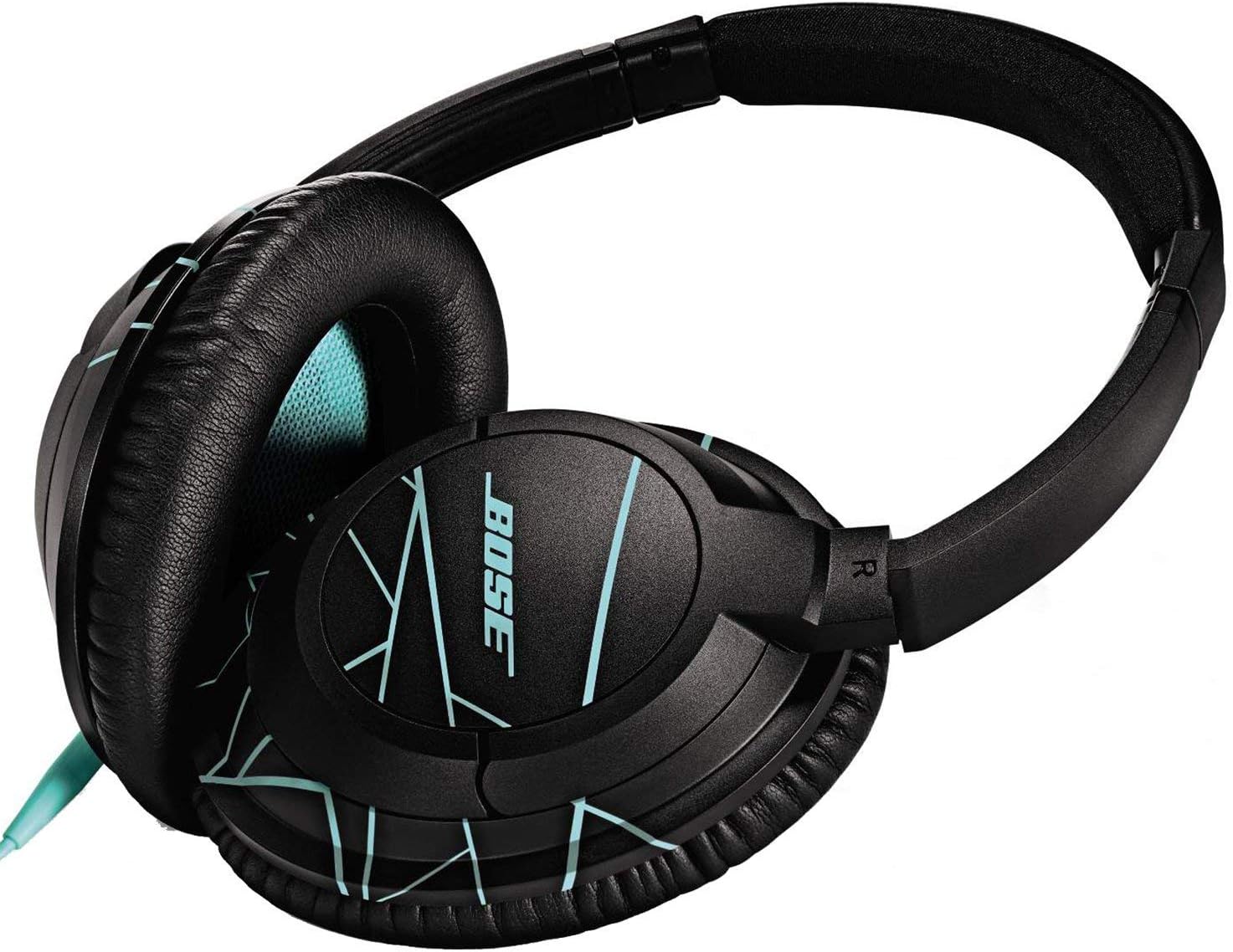 Bose SoundTrue Headphones Around-Ear Style, Black/Mint (Renewed)