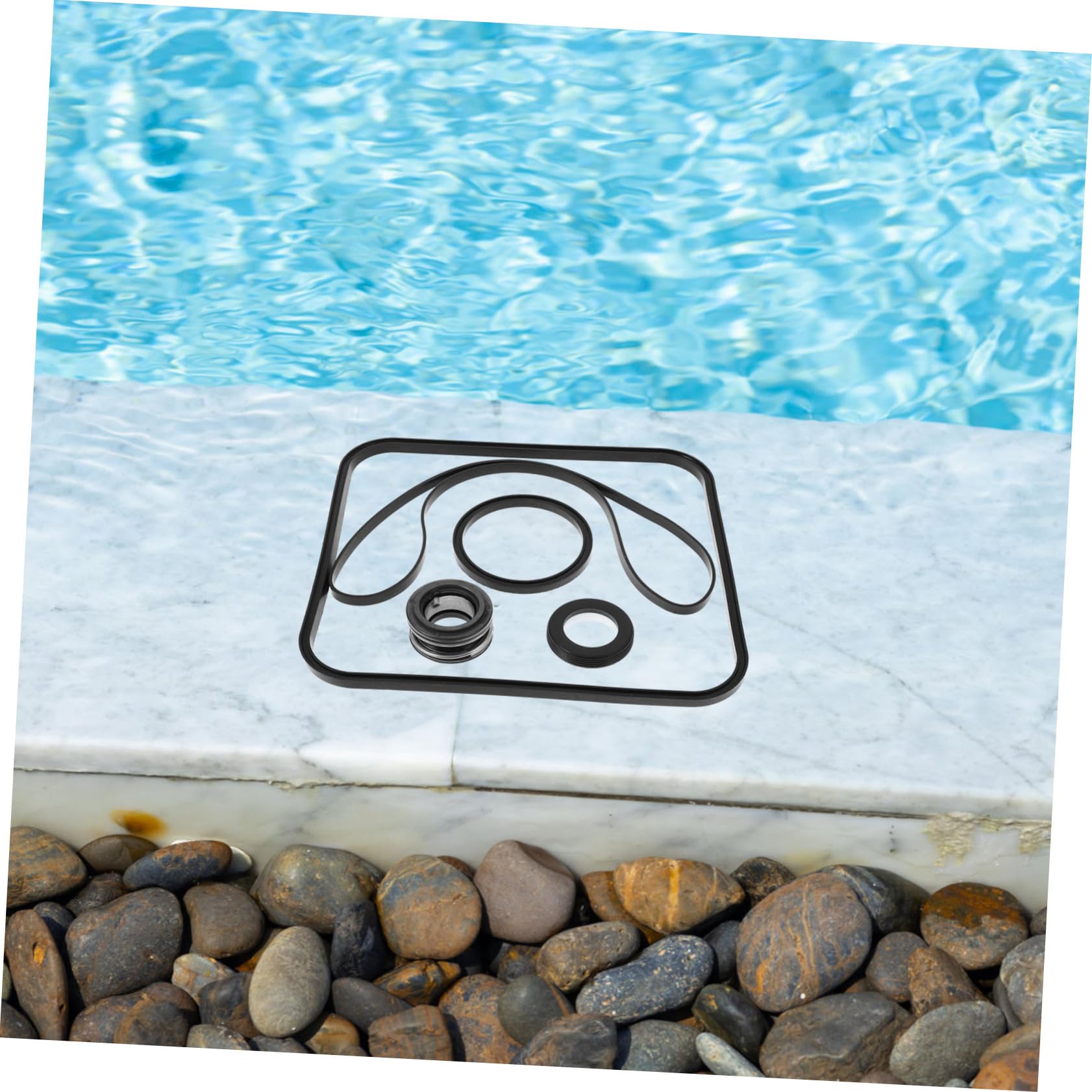 POPETPOP 5 Juegos Sellos para De Piscina Reemplazo De Tapa De Piscina Suministros para De Piscina Círculo De Sellado De Goma Anillos De Sellado De Goma Caucho Black