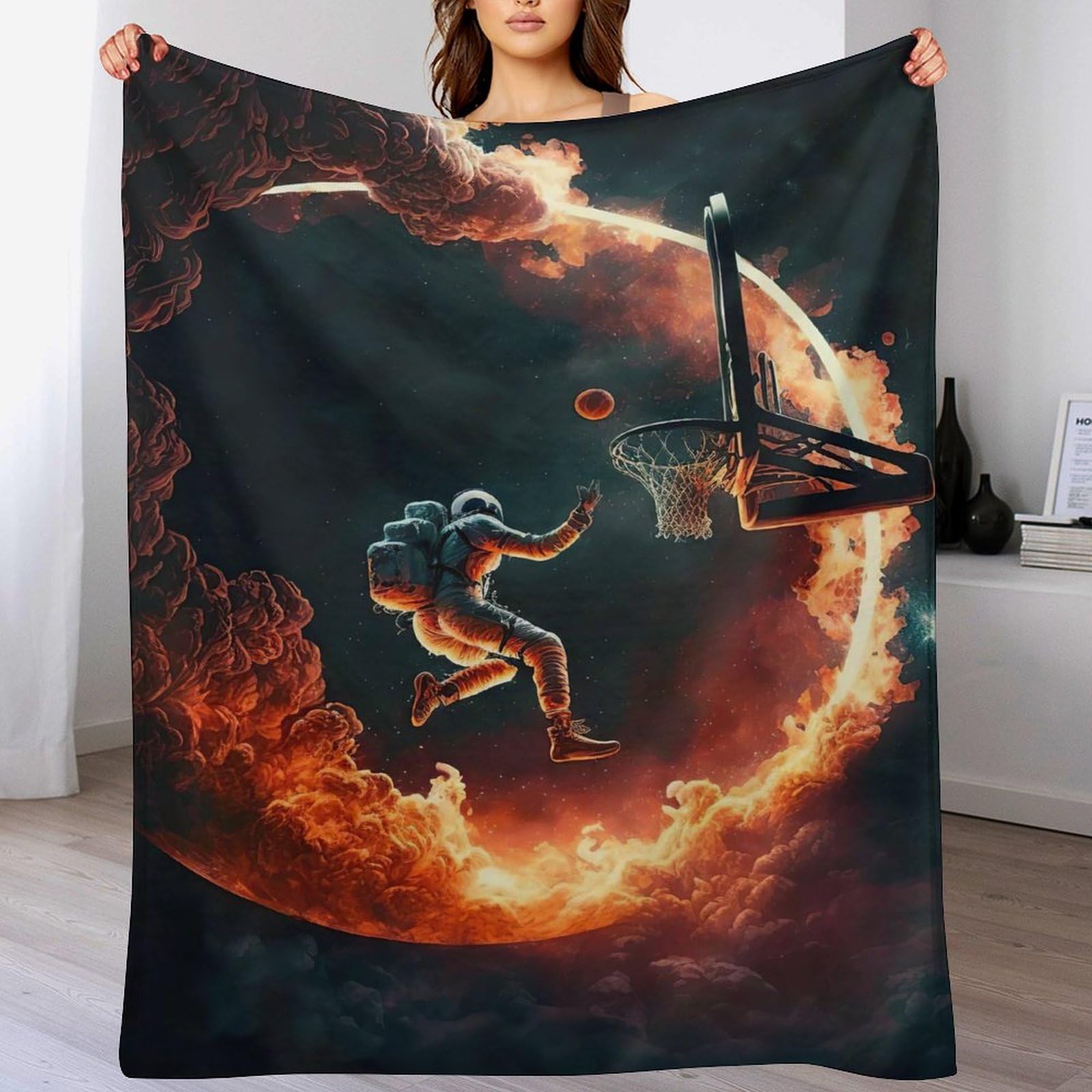 Couverture polaire en flannel premium 180x200cm pour un lit double chaud et doux