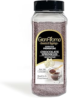 GranAroma Chocolate Sprinkles, Decorative, Cakes & Cupcakes (24 Ounce)