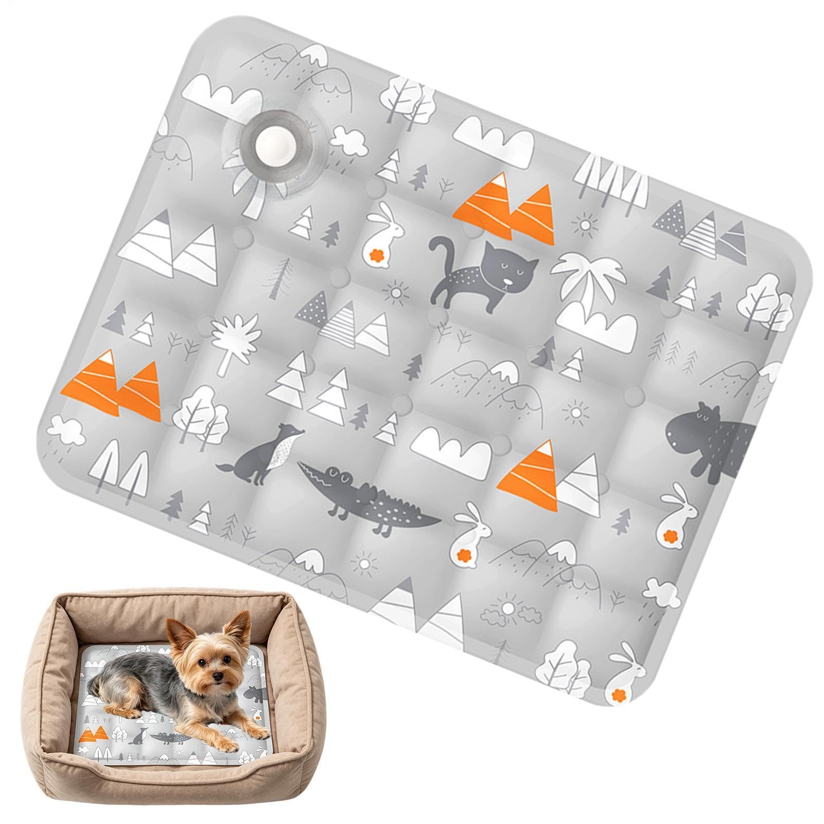 Tapis de refroidissement pour chiens résistant aux taches lit et siège de voiture