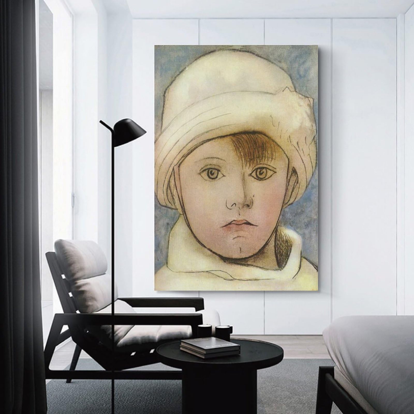 ピカソ　子供の世界　仔羊を連れたパウロ、画家の息子、二歳　複製画 ピカソ 子供の世界 仔羊を連れたパウロ、画家の息子、二歳 複製