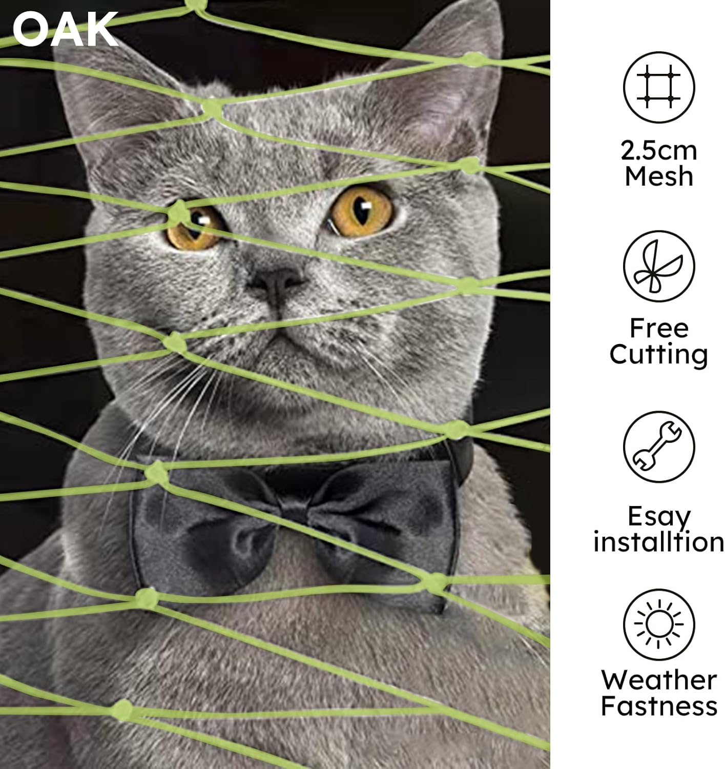 Diverse moduri de utilizare a plasei de protecție pentru pisici