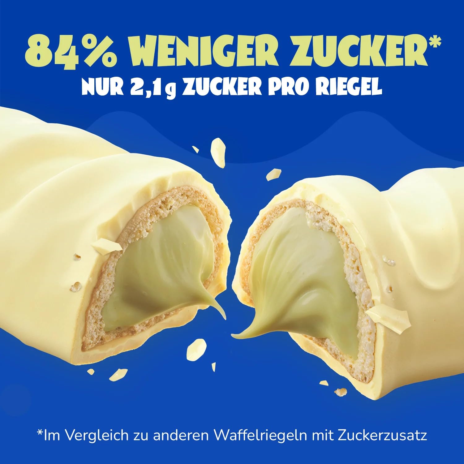 Ahead Cream-Filled Wafer Bar Mixbox 12 x 30g | Knusprige Waffel mit Cremefüllung, Schokolade ohne Zuckerzusatz | 2,4 g Zucker pro Riegel mit 3 Sorten: Crazy Hazel | White Crazy Hazel | Crazy Pistachio