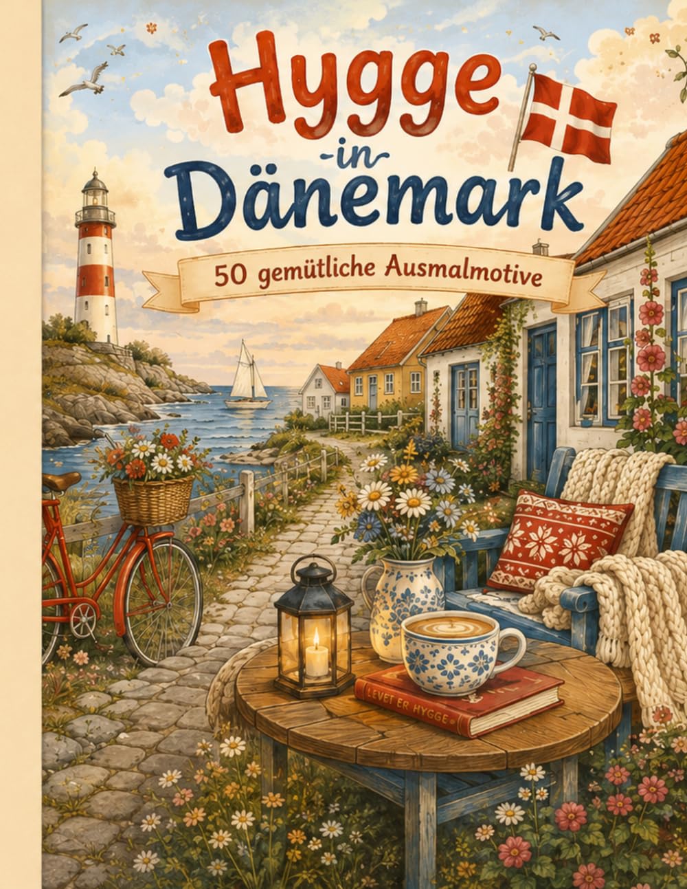 Hygge in Dänemark: 50 gemütliche Ausmalmotive