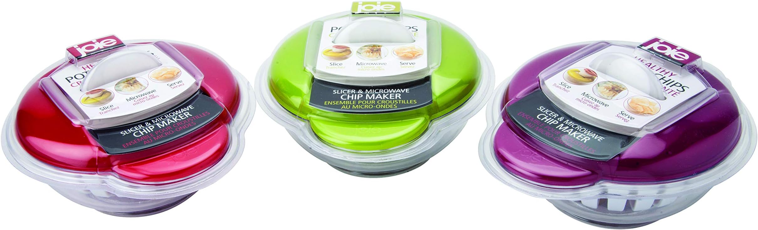 Joie Healthy Microwave Potato Chip Maker/Slicer/Cooker (Colors May Very)