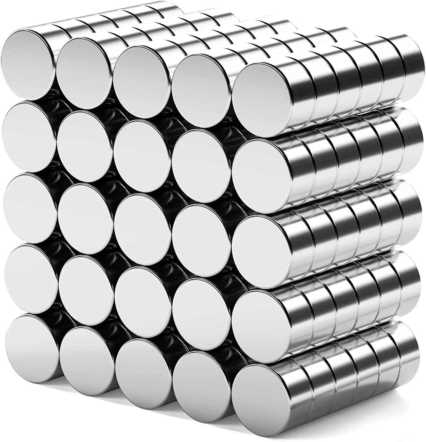 FINDMAG 6x2mm Fridge Magnets 50 Pack, Small Magnets for Crafts, Whiteboard