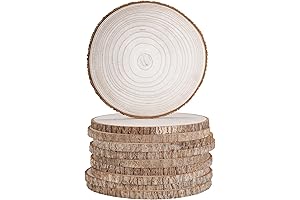 10 Pcs Wood Slab Cake Stand for Centerpieces