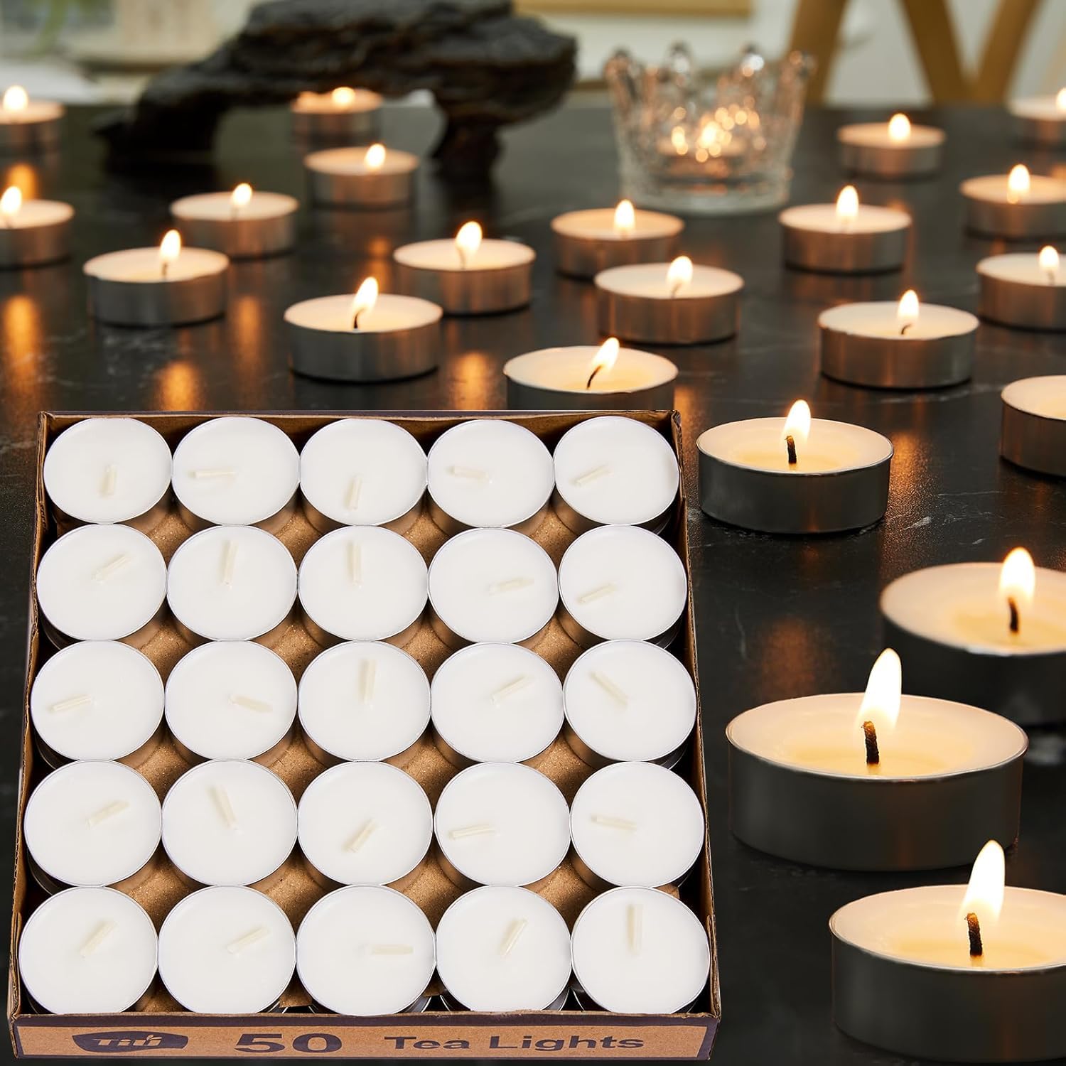 Akaar Décors Tea Light Candles Multiple Pack Bulk 2-3 Hours Long Time Burning, Natural Wax Tealights, Smokeless & Odorless, White Mini Tea Lite Candles for Diwali Décor| Home Décor| Christmas (25) (B0DDJG1LMR) Amazon Price History, Amazon Price Tracker