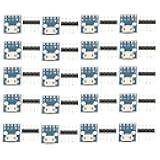 VKLSVAN 20PCS Micro USB to DIP 5-Pin Pinboard 2.54mm Power Adapter Board 5V Breakout Converter Module for DIY USB Power Supply Breadboard Design