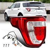 ZSBMP LED Tail Lights Compatible with 2016 2017 2018 2019 Ford Explorer TailLights Assembly Taillight Rear OE:FB5Z13405A(2016-2019 ford explorer, Left Driver Side)