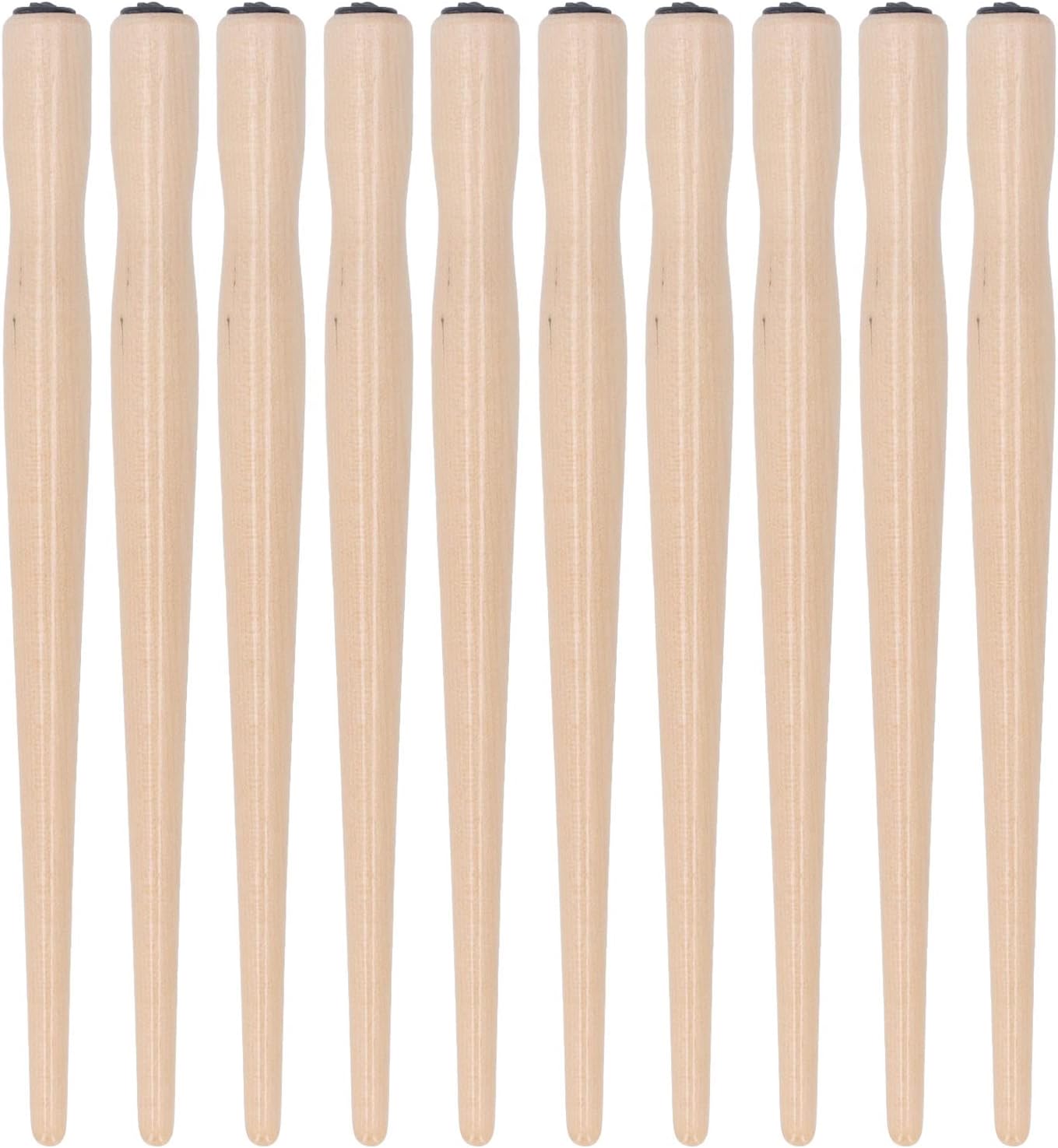 10 Pcs Dip Pen Set Nib Pen Holder Comic Dip Speedball Wooden Pen Nib Holder for Art Painting English Calligraphy (Natural Wood Color)