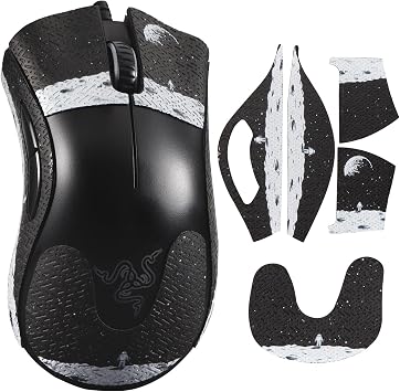 immoenuc Mouse Grip Tape Sticker for Razer DeathAdder Essential Mouse Anti Slip Skin Self-Adhesive,Pre-Cut,Sweat-Resistant Game mice AccessoriesEarth Pattern