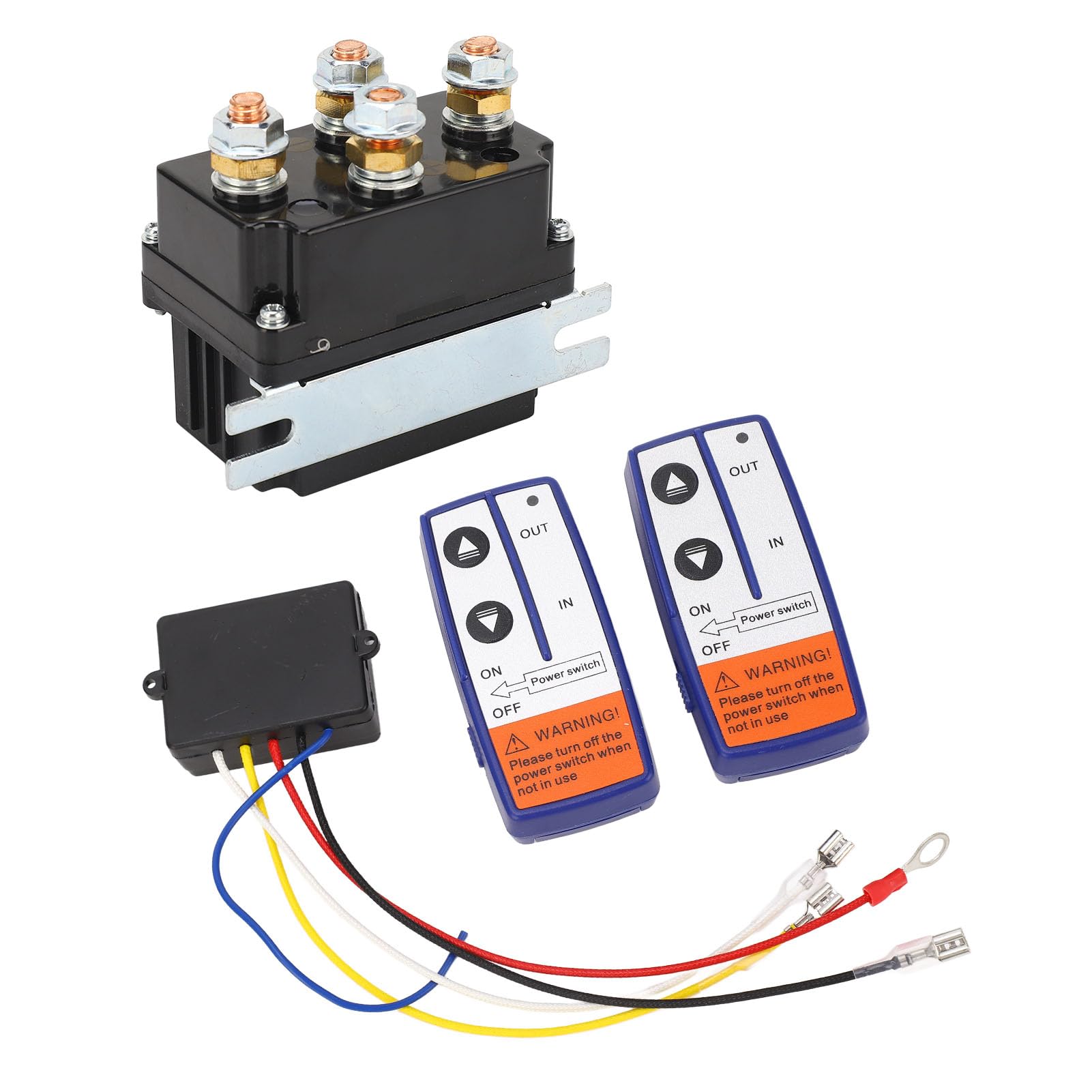 12V 500A Kit Relè Verricello Interruttore Contattore Relè Verricello Automobilistico Elettrico Durevole Per Tosaerba ATV Motoslitta