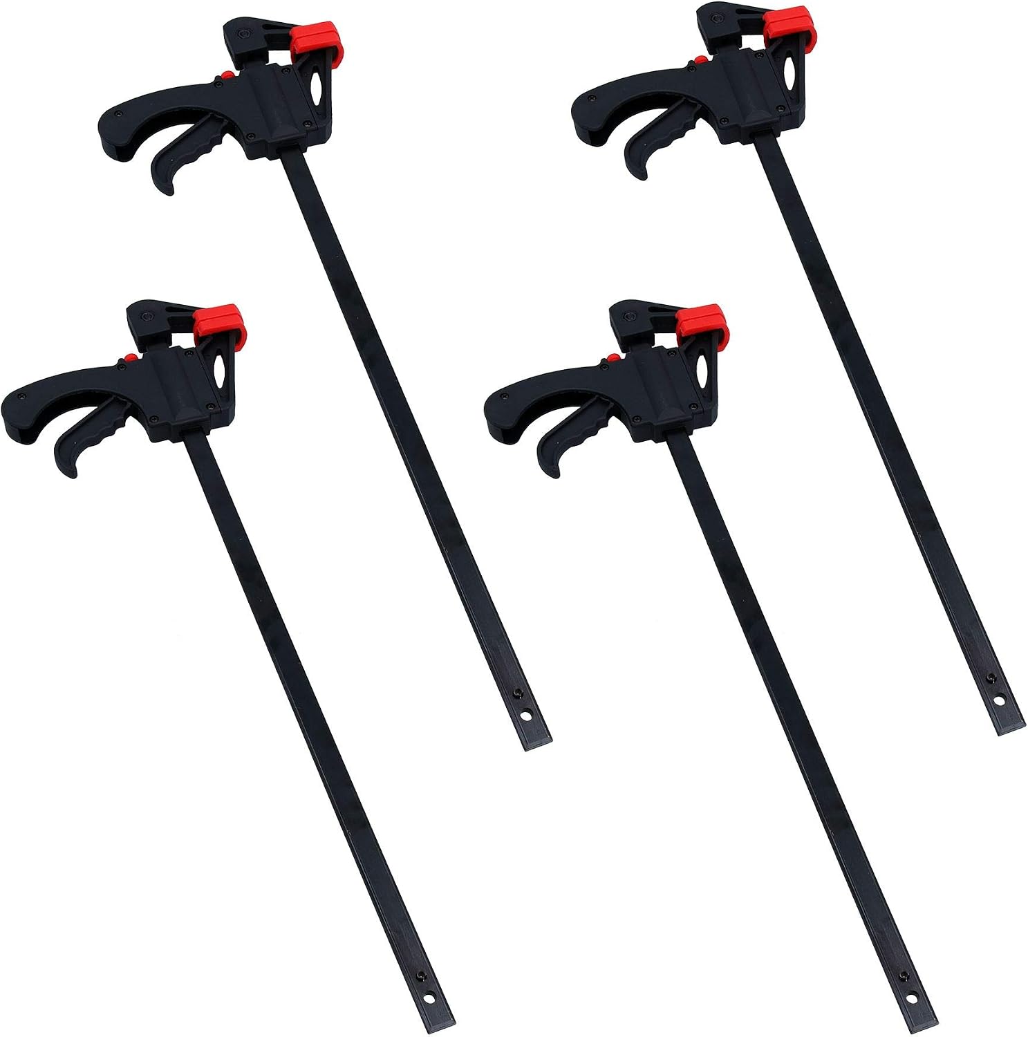 18" Quick Release Rapid Bar Clamp Holder Grip Spreader Speed Clamps 4 Pack