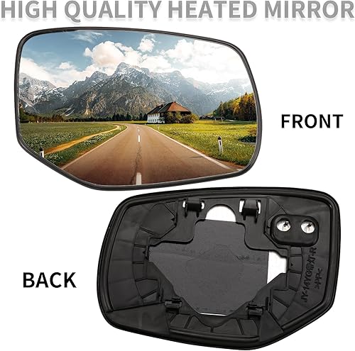 Miniatura 8 de LOIYLLEN Espejo lateral del conductor de repuesto para Honda Accord 2014 2015 2016 2017  Cristal del espejo lateral izquierdo (solo para el conjunto