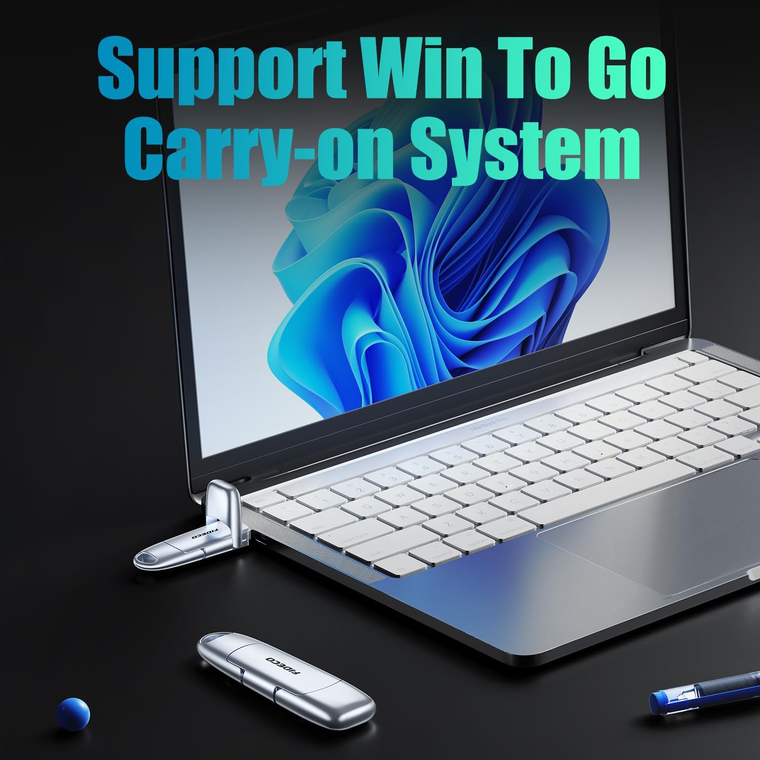 FIDECO 1TB External Solid State Drive, USB 3.2 Gen 2 Portable SSD, up to 1000MB/s, External SSD for iPhone 16/15 with USB-A and USB-C Ports, Zinc Alloy Design