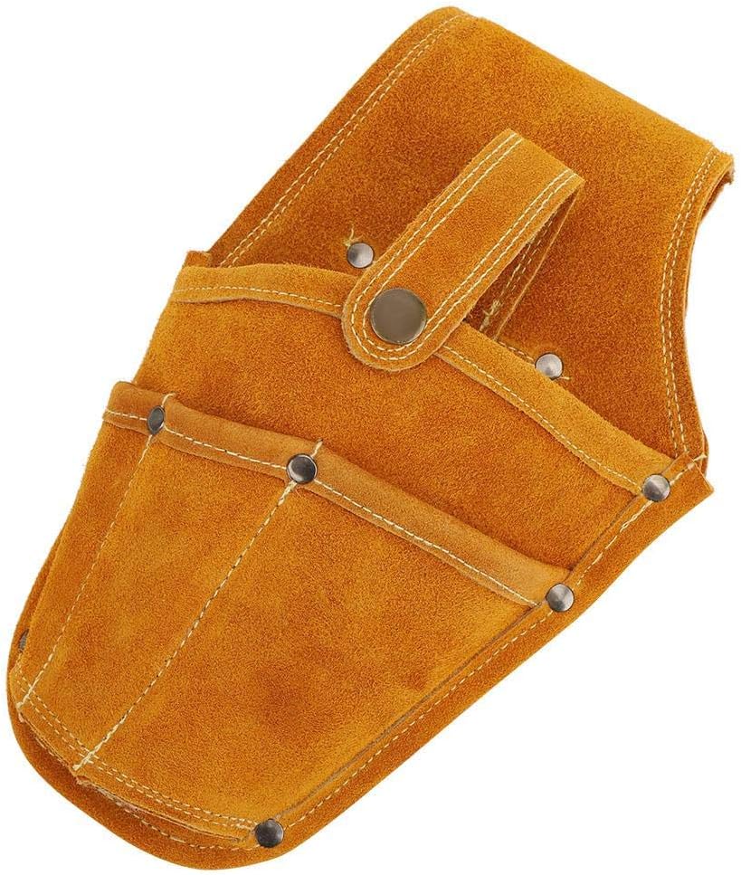 Hardware Tool Storage Bag Wearable Multifunctional Yellow Cowhide Tool Waist Bag Toolkit