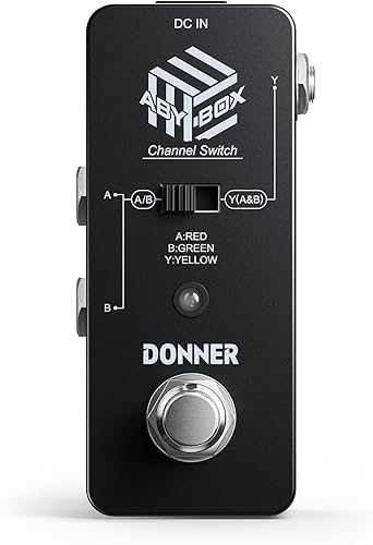 Vista 85 de Donner - Pedal octavador de guitarra, pedal octavador digital Harmonic Square, cambio de tono, 7 tipos de tono, 3 modos de tono: sostenido, Octava