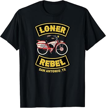 Im A Loner, A Rebel Funny Biker Gang Motorcycle Club Style T-Shirt