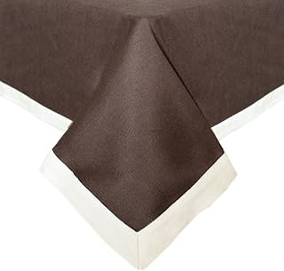 Sorrento 152,4 x 213,4 cm Poly/Coton en tissu toile Café Crème avec Patchwork Table Chiffon p4516