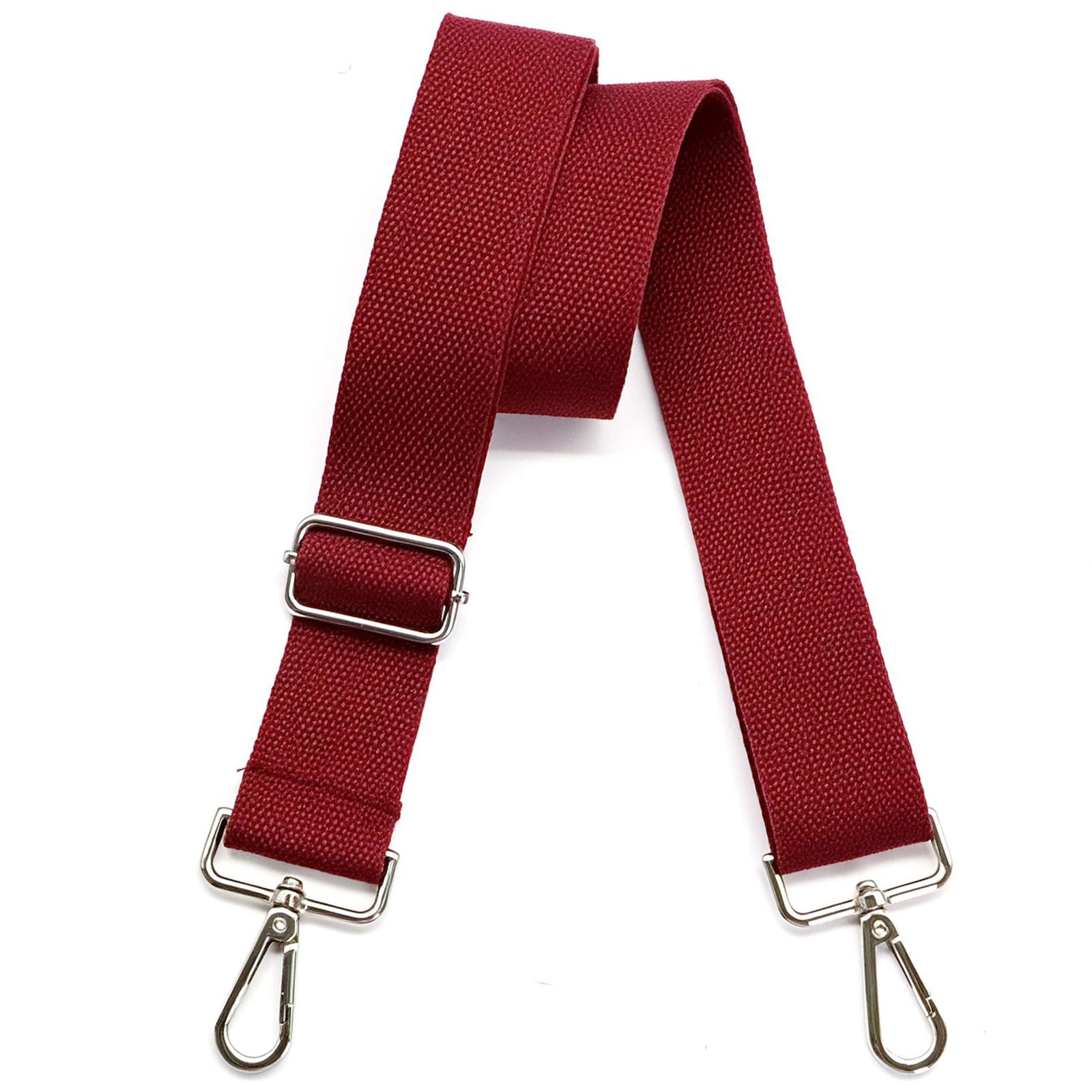 Photo 1 of Purse Strap, Extra-Long 55" Adjustable Duffle Bag Shoulder Straps – Replacement for Crossbody, Messenger, Handbags & Travel Luggage Bags(Burgundy Bag Strap)