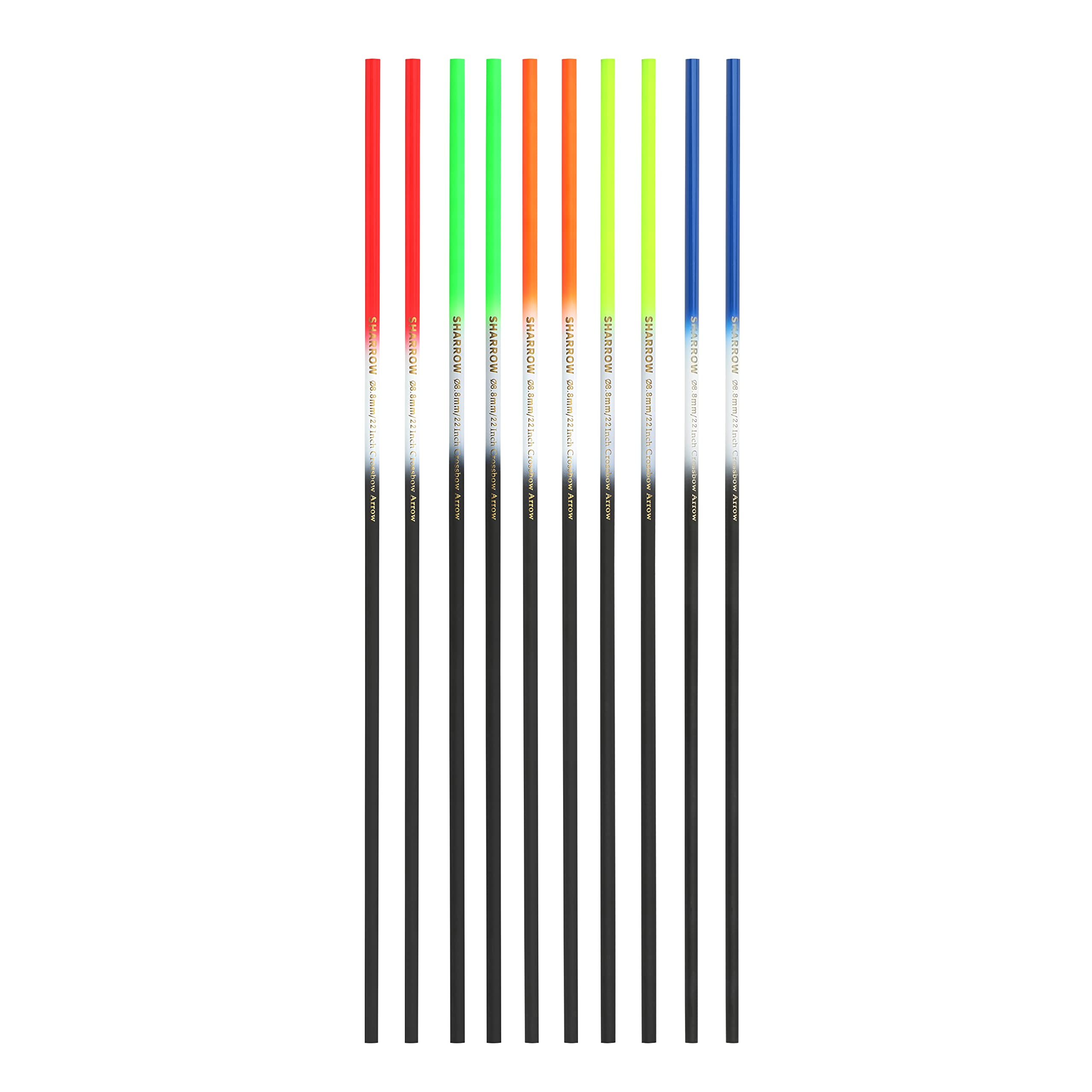 16/17/18/20/22 pollici arco balestra albero freccia fai da te caccia pratica bersaglio freccia albero tubo I.D. 7,6 mm 6/12/24pcs