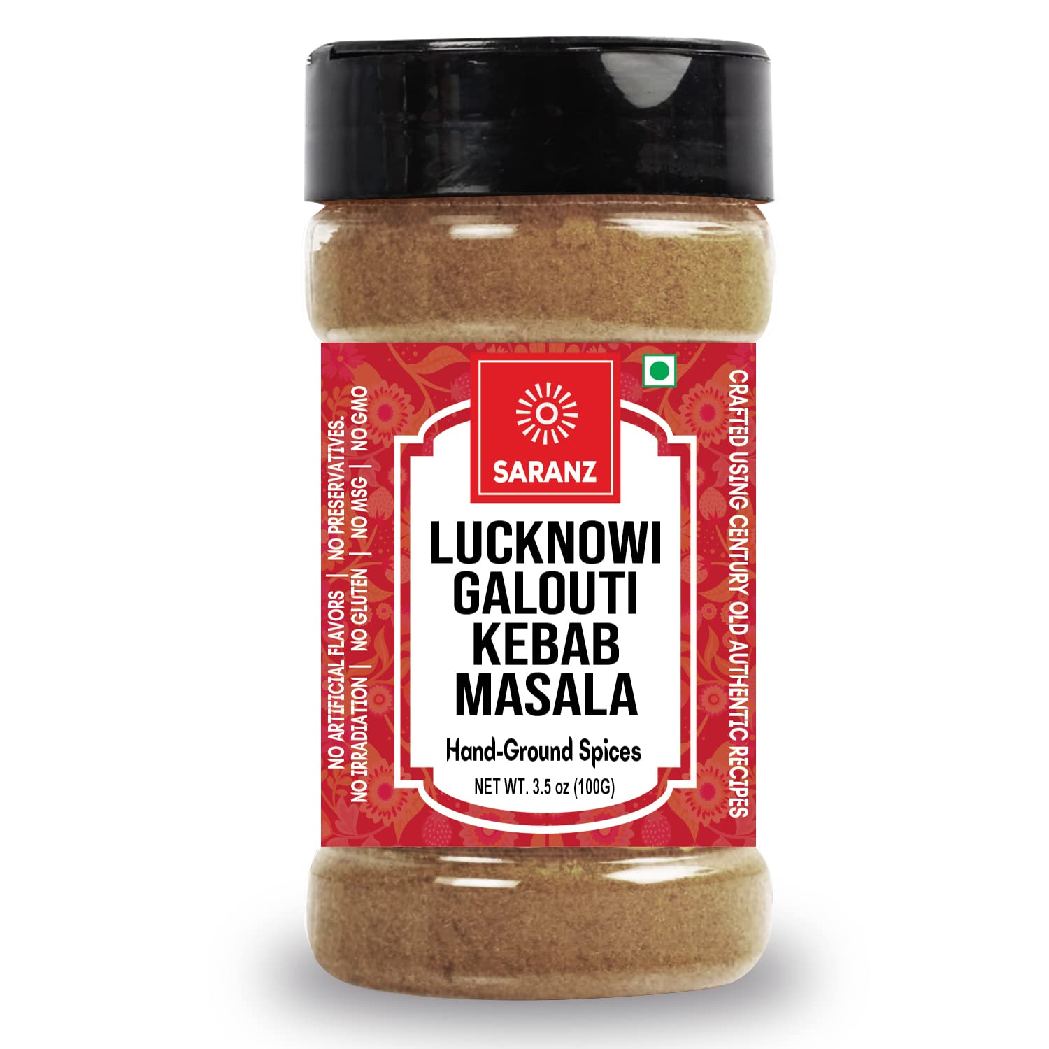 SARANZ Lucknowi Galouti Kebab Masala | 100% Natural Authentic Indian Spice | Instant Kabab Masala Ready to Use | Free from Chemicals | Blend of Fresh & Aromatic Spices (100 Grams Sprinkler Jar) (B0B3Y2JLR2) Amazon Price History, Amazon Price Tracker