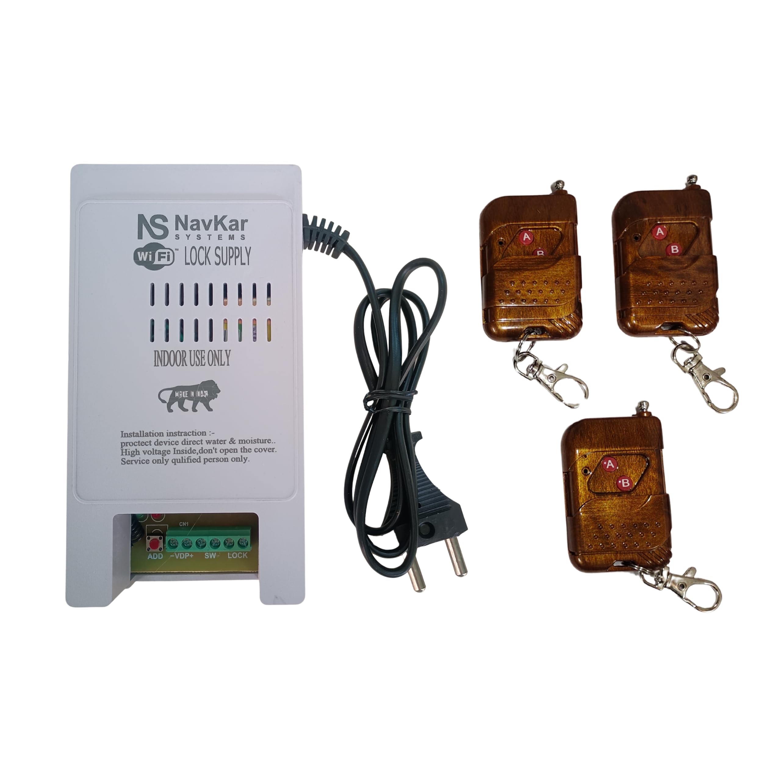 (PSWF-01) Navkar Systems WiFi Power Supply and (RM-BR0243) Three Remotes for Electronic Door Lock-picture-24