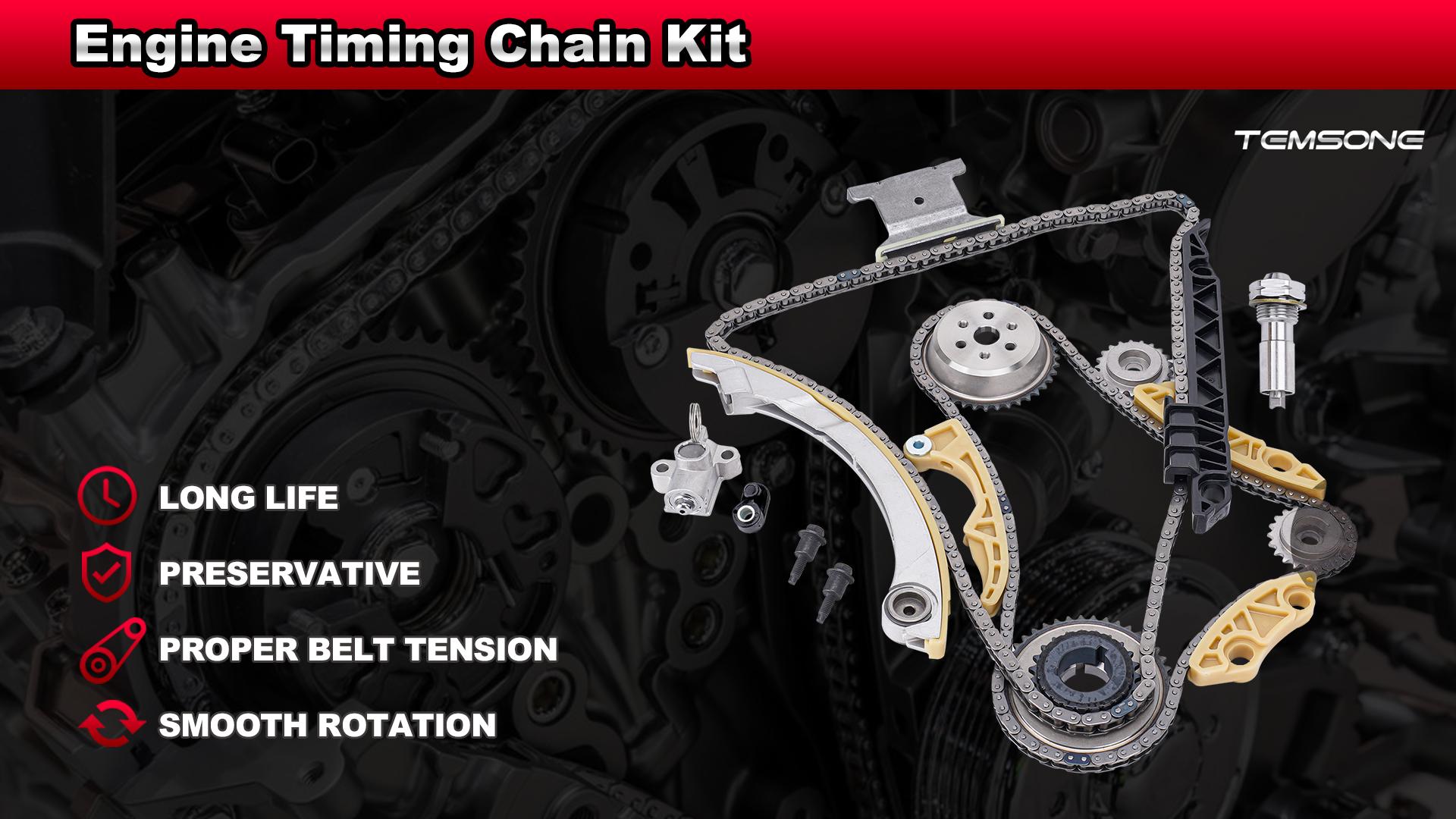 ヌ EQUINOX SP50 94201S Timing Chain Kit with Tensioner Guide Rail Crank