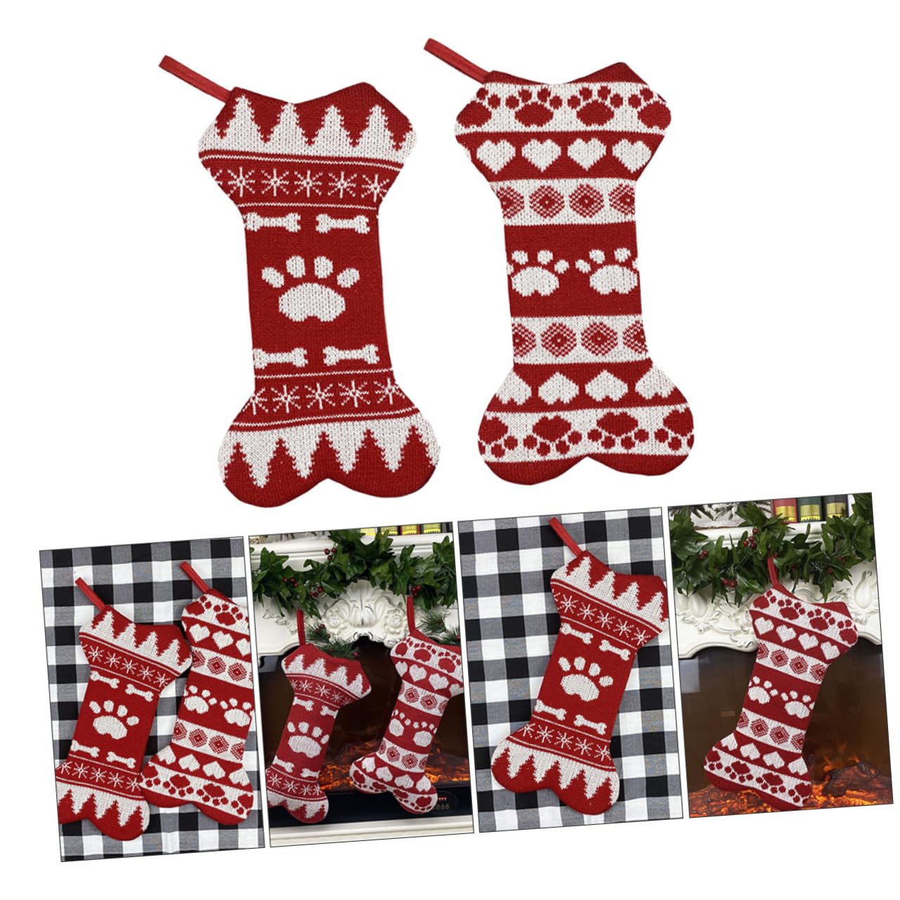 2stücke Weihnachtsstrümpfe Als Geschenk Für Festivals Schmutzabweisend Und Langlebig Klassische Weihnachtsstrümpfe Für Dekoration