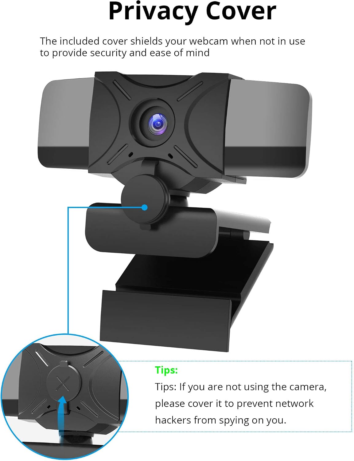 Super Sale 🛒 Webcam with Microphone 1080P HD USB Webcams with Privacy Cover PC Desktop Laptop Computer Streaming Web Camera for Windows Mac OS Webcam for Video Calling Zoom Conference Gaming Online Classes