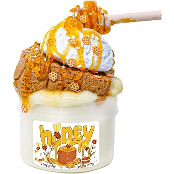 Tototang DIY Slime Set 200 g - Slime Toy in Honey Waffle Theme Handmade set soft & stretchy texture alternative to screen time ideal for parties & ASMR experience