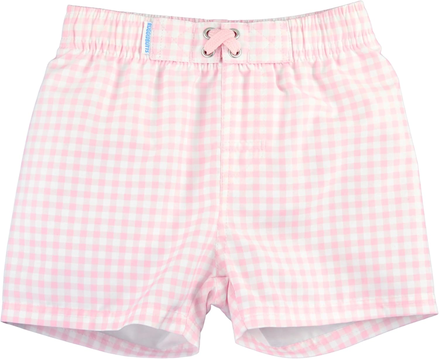 RUGGEDBUTTS Boys UPF50+ Sun Protection Gingham Swim Trunks