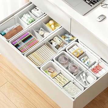 DrawerFit Expandable Kitchen Drawer Organizer Sliding Storage Tray for Utensils, Gadgets & Accessories, Fits 1523 Drawers