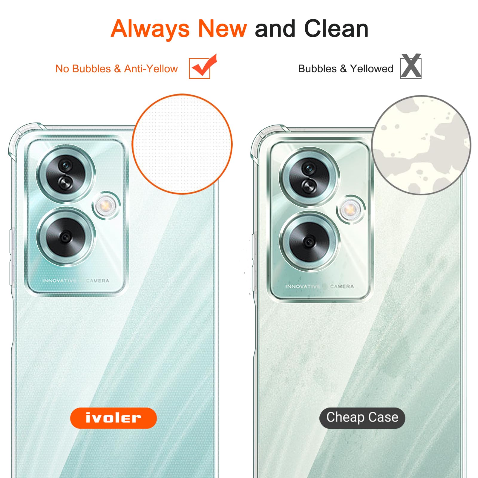 Handyhülle Mit Kette Für Oppo A79 5G – Transparent, TPU-Silikon, 150 Cm Band, Stoßfest