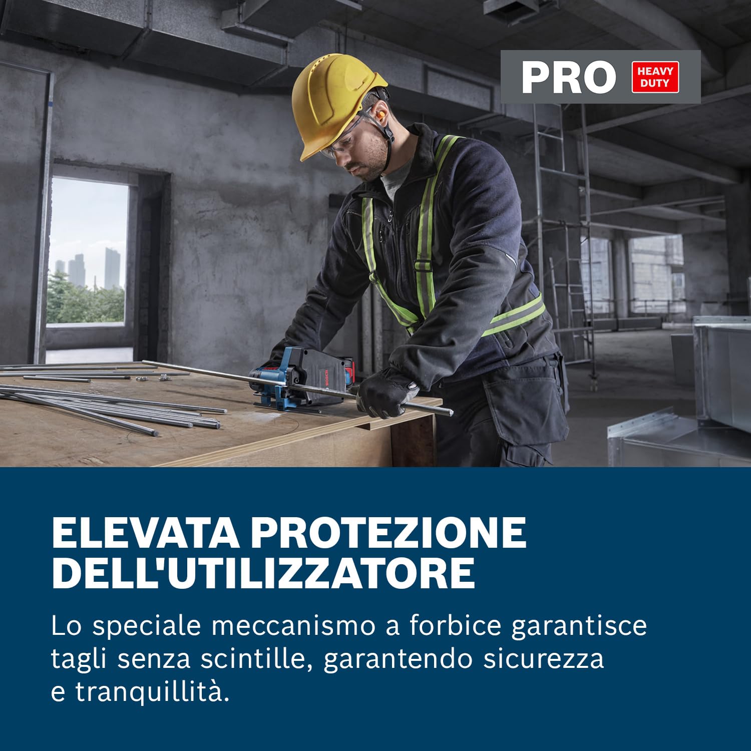 Bosch Professional 18V System Taglia barre filettate a batteria GGC 18V-12 (taglia fino a M12 in acciaio e M10 in acciaio inossidabile, incl. coppia di matrici multi-tagliente - metriche, L-BOXX)