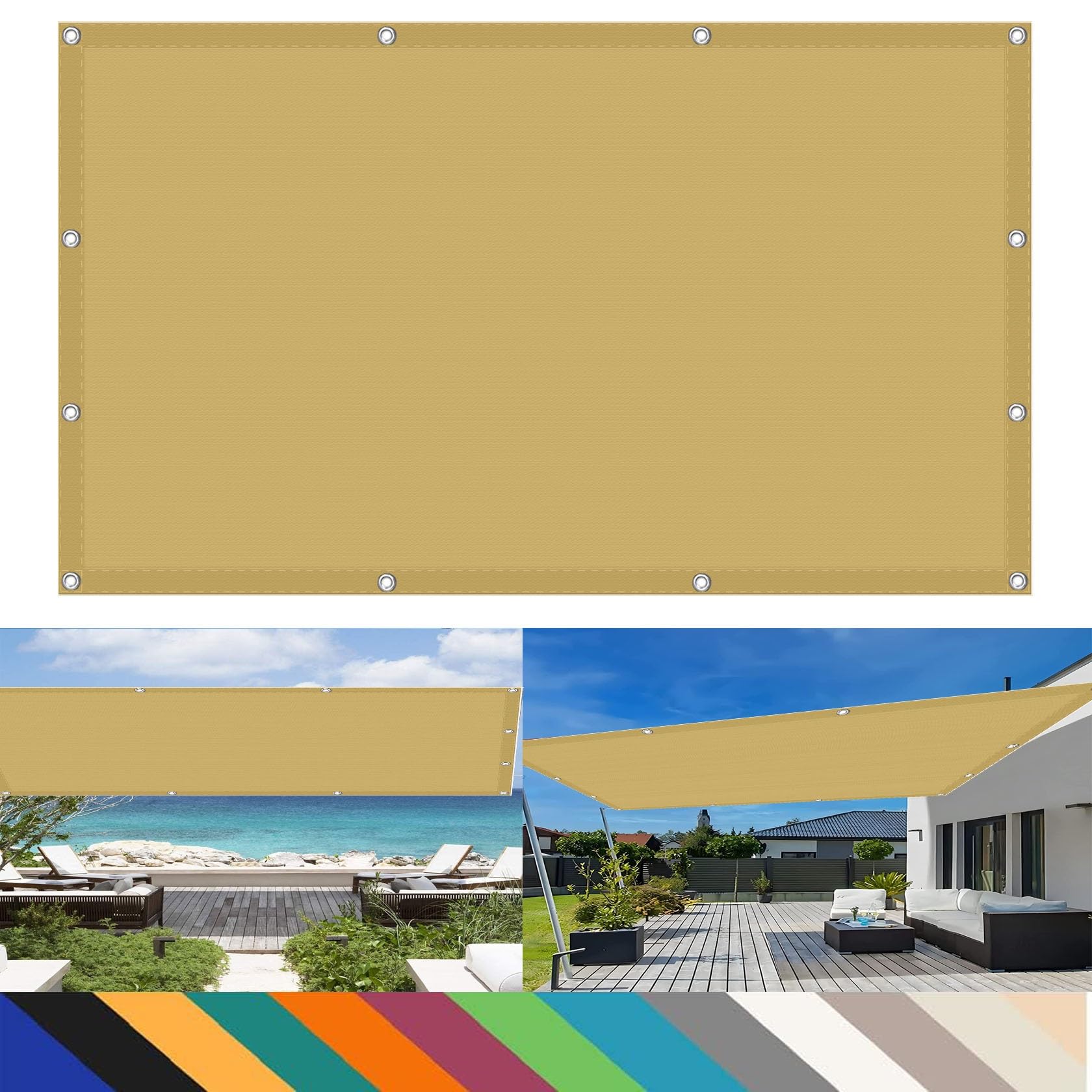 Toldos impermeables exterior terraza 1.4x1.6 resistentes al desgarro