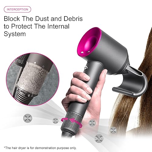 Miniatura 5 de Filtro interior de secador de pelo + jaula de filtro exterior de repuesto para modelos Dyson HD01 HD03 HD08, filtro de malla para secador de pelo,