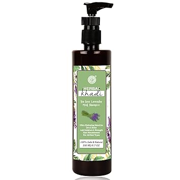 Herbal khadi Tea Tree Lavendar Mint Shampoo For Dandruff , Dry and Itchy Scalp 210 Ml Men & Women (Pack of 1)