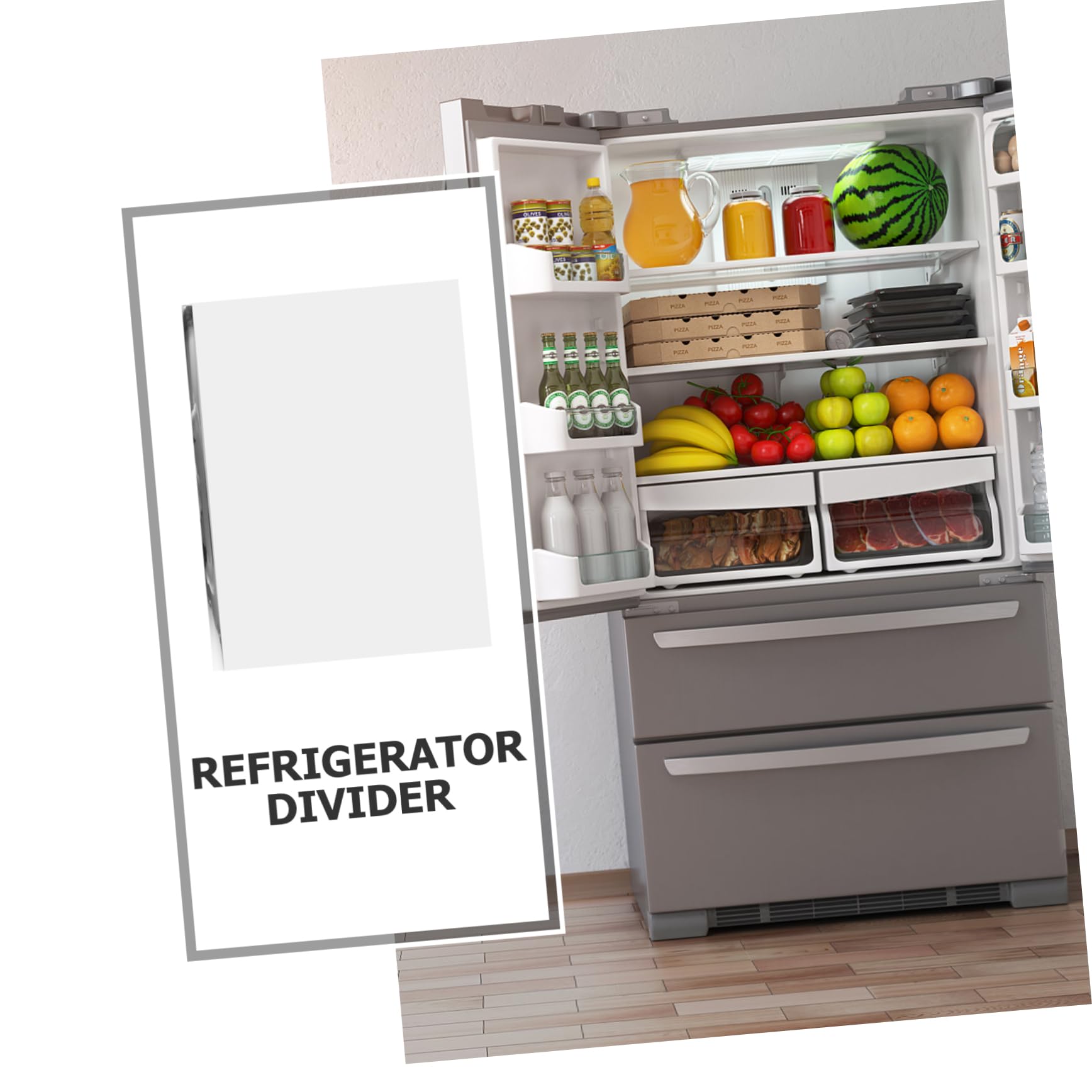 Homoyoyo Kühlschrank Ersatz Glasboden Gehärtetes Glas Einlegeboden Freezer Fach Kühlschrank Glasplatte Einlegeboden Haushalt Trennregal Leicht Zu Montieren Ohne Werkzeug