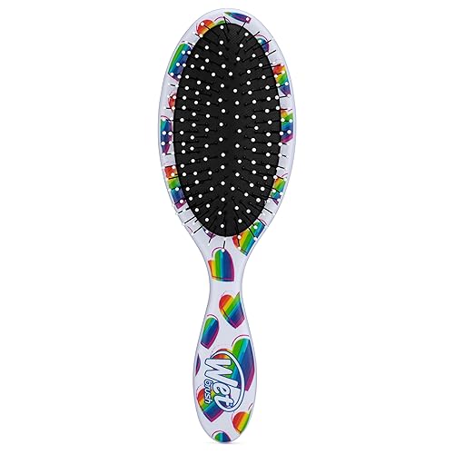 Miniatura 5 de Wet Brush Cepillo desenredante original, remolinos arcoíris (Color Me Mine)  Cerdas IntelliFlex ultrasuaves  Cepillo desenredante que se desliza a