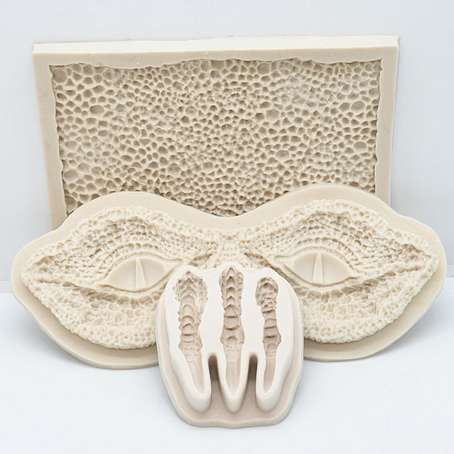 3 Pieces/Set Dinosaur Paw Skin Eye Silicone Mold Kitchen Resin Cake Baking Tool DIY Pastry Fondant Moulds Dessert Chocolate Lace Decoration